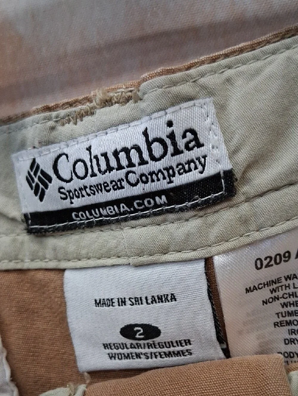 Columbia Men's Tan Straight-Leg Chinos
